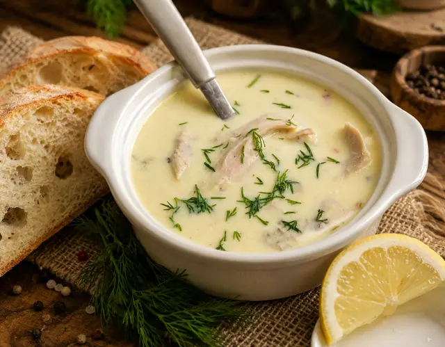 Ciorbă de pui à la grec — Famous Gourmet