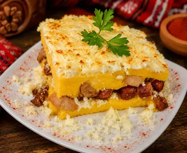 Mămăligă în straturi — Famous Gourmet