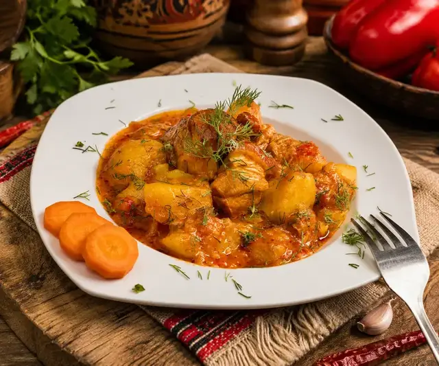 Tocaniță de cartofi cu afumatură — Famous Gourmet