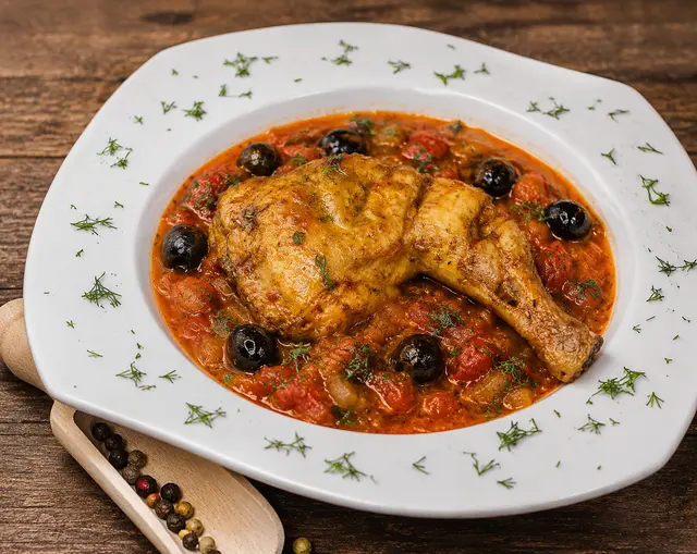 Pui cu măsline — Famous Gourmet