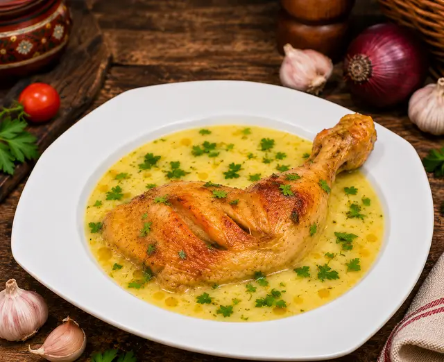 Pui în sos de usturoi — Famous Gourmet
